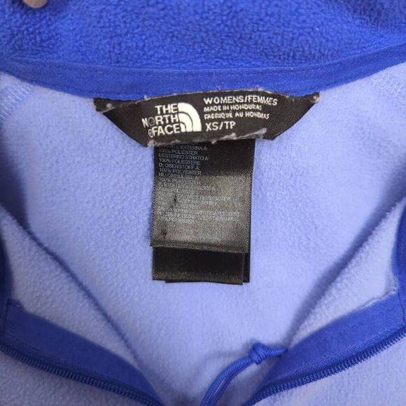 The North Face Womens XS Pullover 1/4 Zip Fleece Jacket Purple Lightweight - Picture 5 of 6